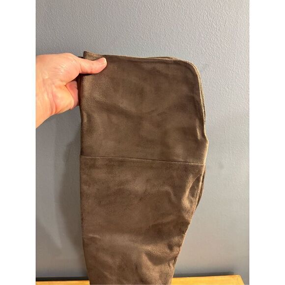 Journee Collection taupe brown tall knee boots size 7 1/2 - Picture 6 of 12